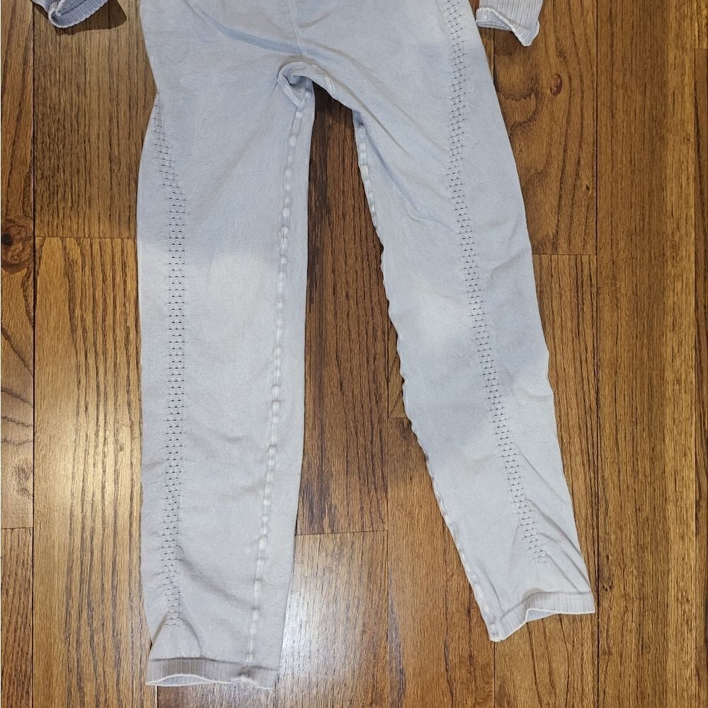 Free People, Good Karma Long-Sleeve Jumpsuit, Ice Grey, M/L, NWOT - Picture 8 of 9
